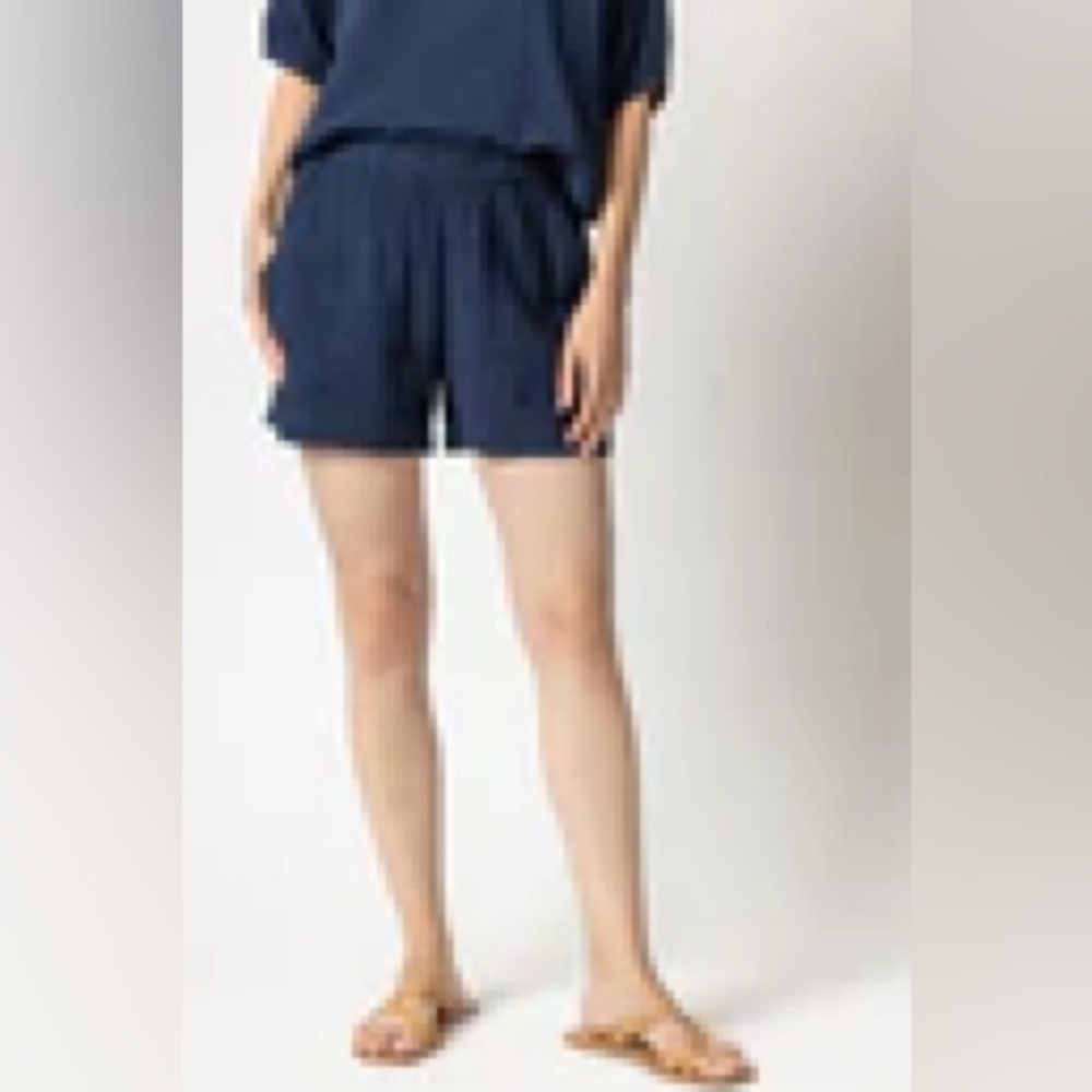 NWOT Lila P Cotton Gauze Women's Shorts 4” Inseam in Navy Size M
